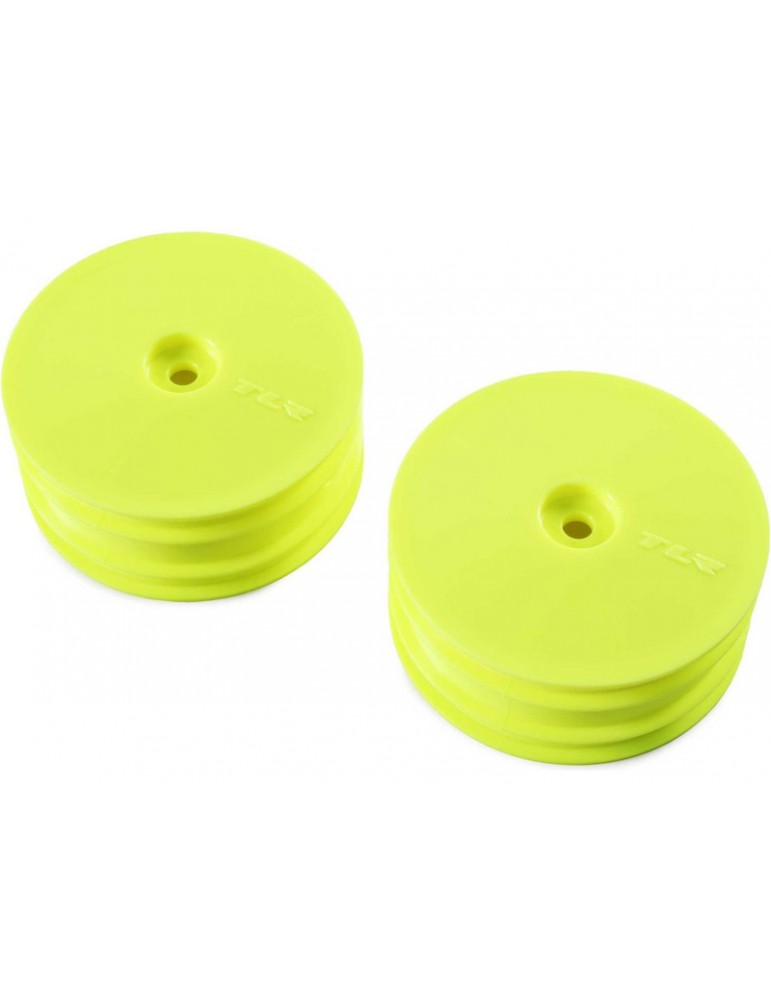 TLR Front Wheel, Yellow (2): 22X-4