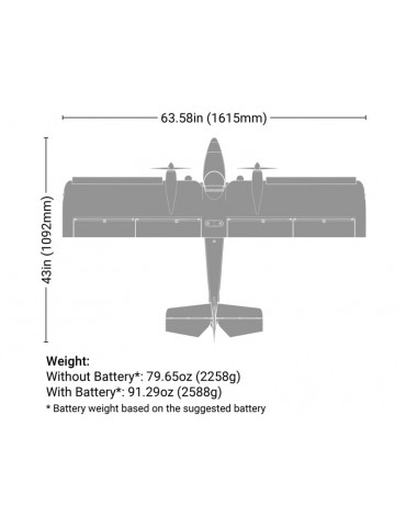 E-flite Twin Timber 1.6m PNP