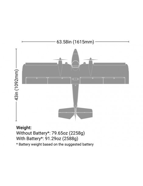 E-flite Twin Timber 1.6m PNP
