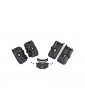Traxxas Fenders, inner (wide)/ rock light covers (8)/ battery plate (for clipless body mounting)