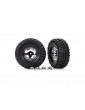 Traxxas Tires & wheels 2.2", chrome wheels, Canyon Trail tires (2)/ center caps (2)/ decal sheet (re
