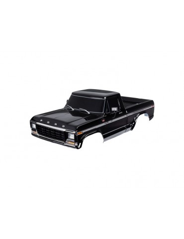 Traxxas Body, Ford F-150 (1979), complete, black (painted, decals applied)