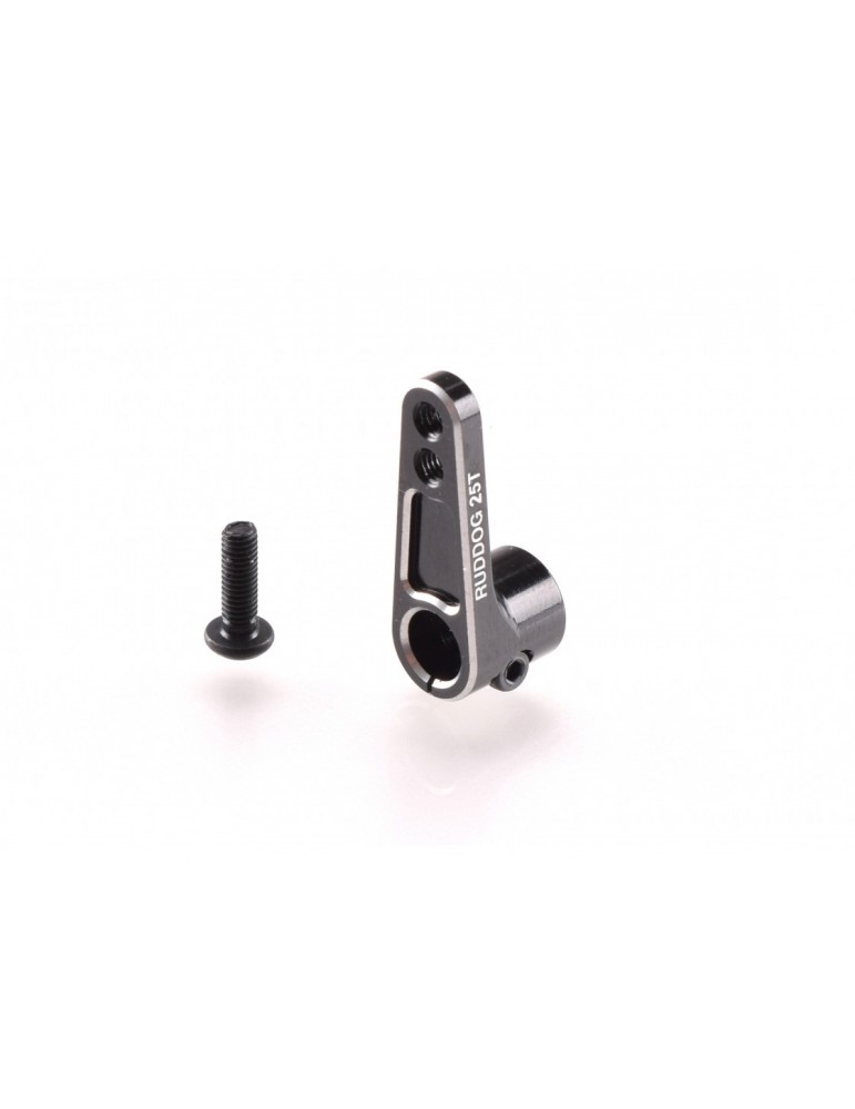 Aliumininis ofsetinis servo antgalis 25T juodas RUDDOG – CyborgShop