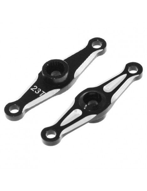 Aluminium double arm servo horn (23T - Sanwa/KO/JR/Airtronics), 1 Pcs.