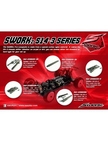 SWORKz Rear lower Wishbone (Hard Pro Composite)