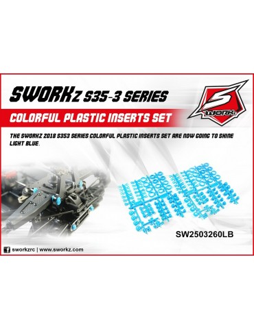 SWORKz Colorful Plastic Inserts Set (LB) (2 SET)
