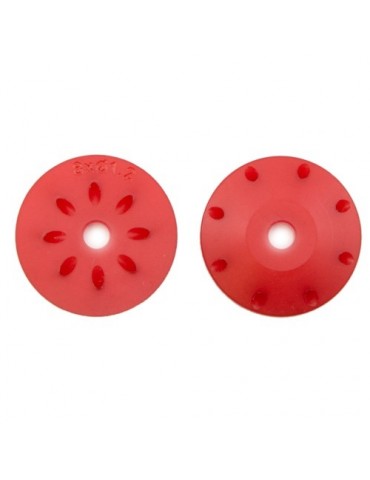 16mm Conical Shock Pistons Red (8x1.2mm Angled) (2pcs)