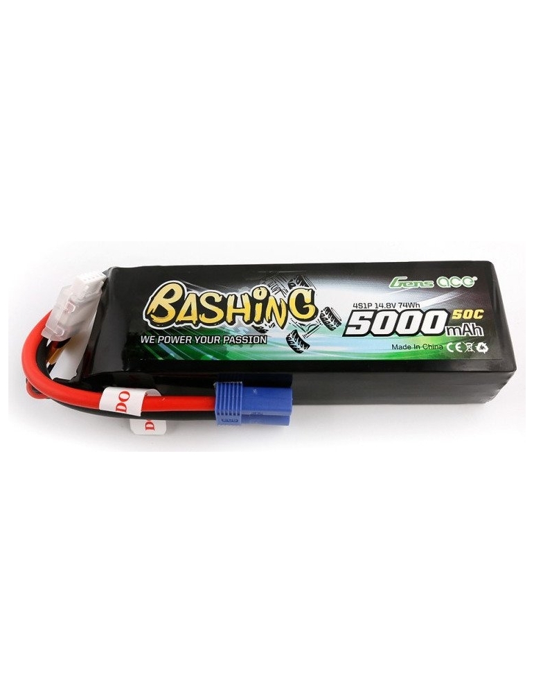 Akumuliatorius LiPo Gens Ace Bashing 5000mAh 14,8V 4S1P 50C