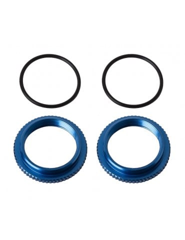 13mm Shock Collars, blue aluminum