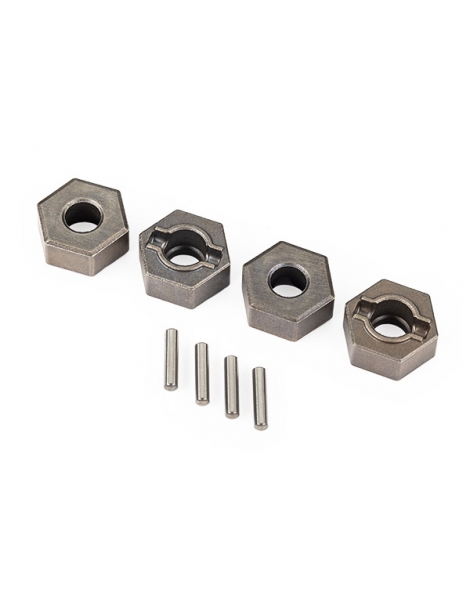 Traxxas ratų stebulės, 12 mm šešiabriaunės (plieninės), itin patvarios (4) (skirtos naudoti su 9080 ir 6 mm ašimis)