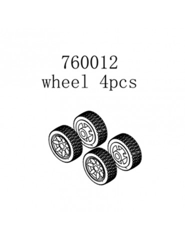 Wheels, 4 Pcs.