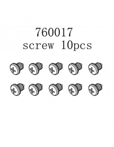 Screw Complete Set, 10 Pcs.