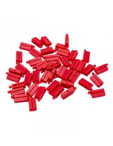 Red Plastick Cement Barrier, 50 Pcs.