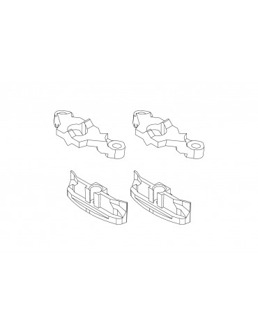 Steering support + Metal headlight fixing base *2pcs