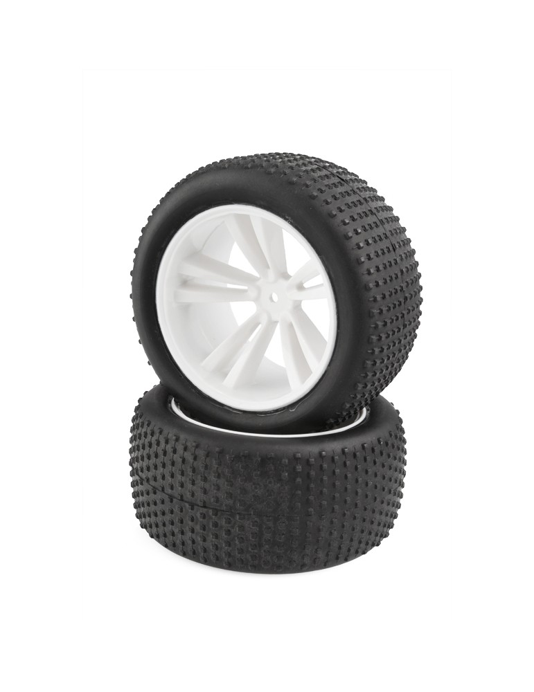 White Truggy Tires and Rims (31613W+31503) 2pcs