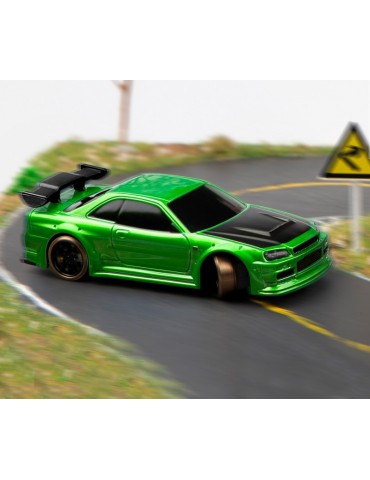 Turbo Racing 1/76 C64 DRIFT RC Car RTR (Metallic green)