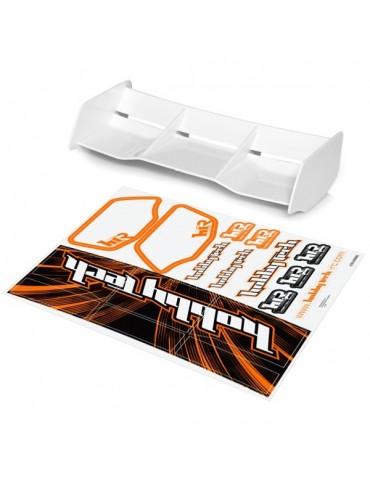 New high down force 1/8 Off Road wing WHITE + stickers