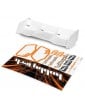 New high down force 1/8 Off Road wing WHITE + stickers