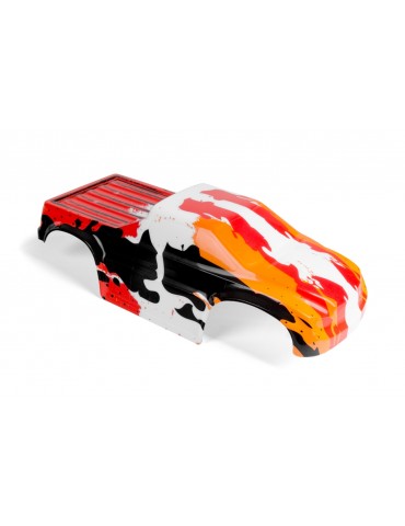 Body Shell Prepainted black/orange/white HD - S10 Blast MT