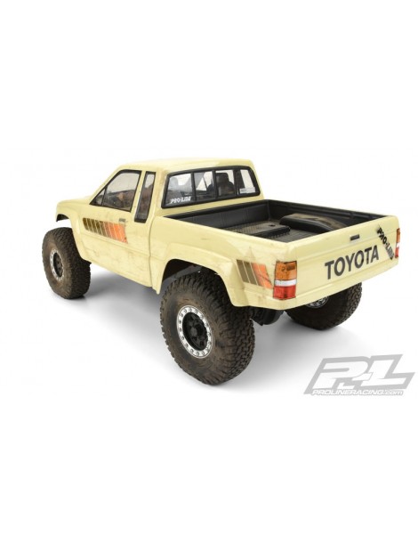 1985 Toyota HiLux SR5 Clear Body (Cab + Bed) for 12.3" (313mm) Wheelbase Scale Crawlers