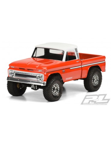 1966 Chevrolet C-10 Clear Body (Cab + Bed) for 12.3" (313mm) Wheelbase Scale Crawlers