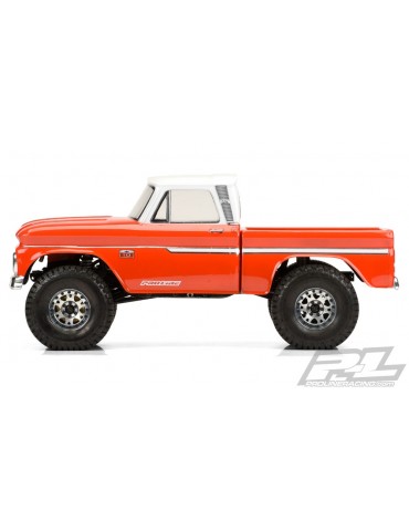 1966 Chevrolet C-10 Clear Body (Cab + Bed) for 12.3" (313mm) Wheelbase Scale Crawlers