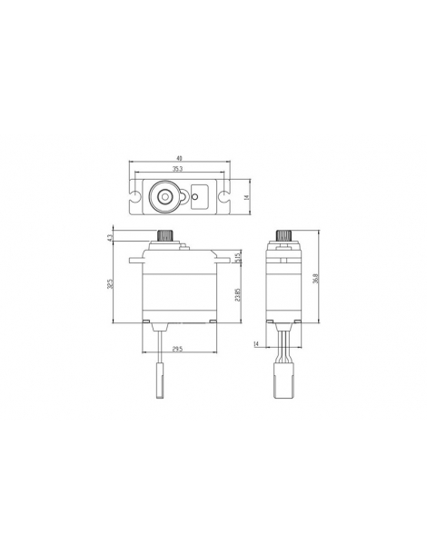 SW-0250MG Savox servo pavara mikro