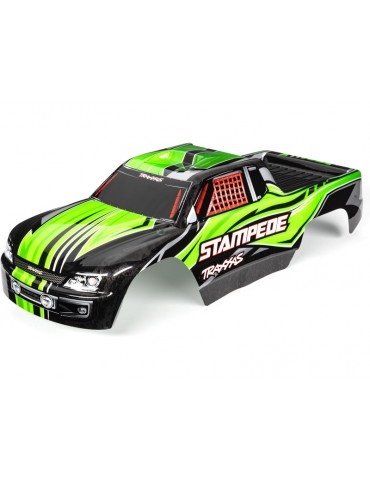 Traxxas Body, Stampede, green (painted, decals applied)