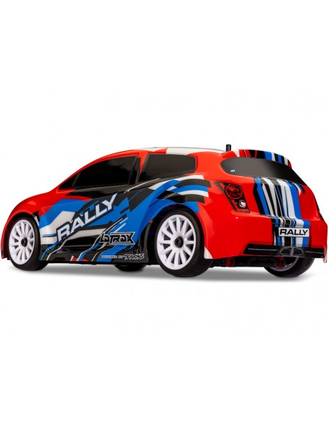 RC modelis Traxxas Rally 1:18 4WD RTR (raudona)