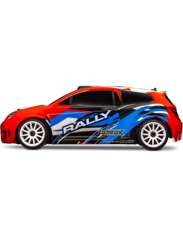 RC modelis Traxxas Rally 1:18 4WD RTR (raudona)
