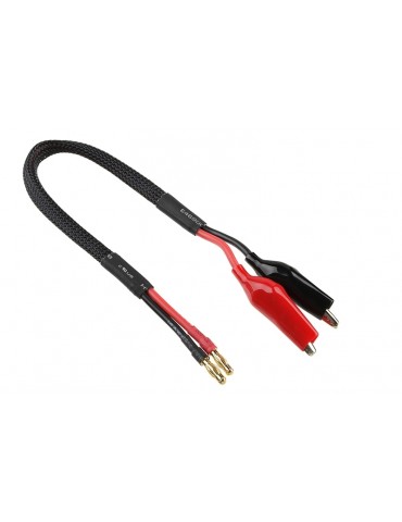Charge Lead - Crocco Clips - 14 AWG ULTRA V+ Silicone Wire - 30cm