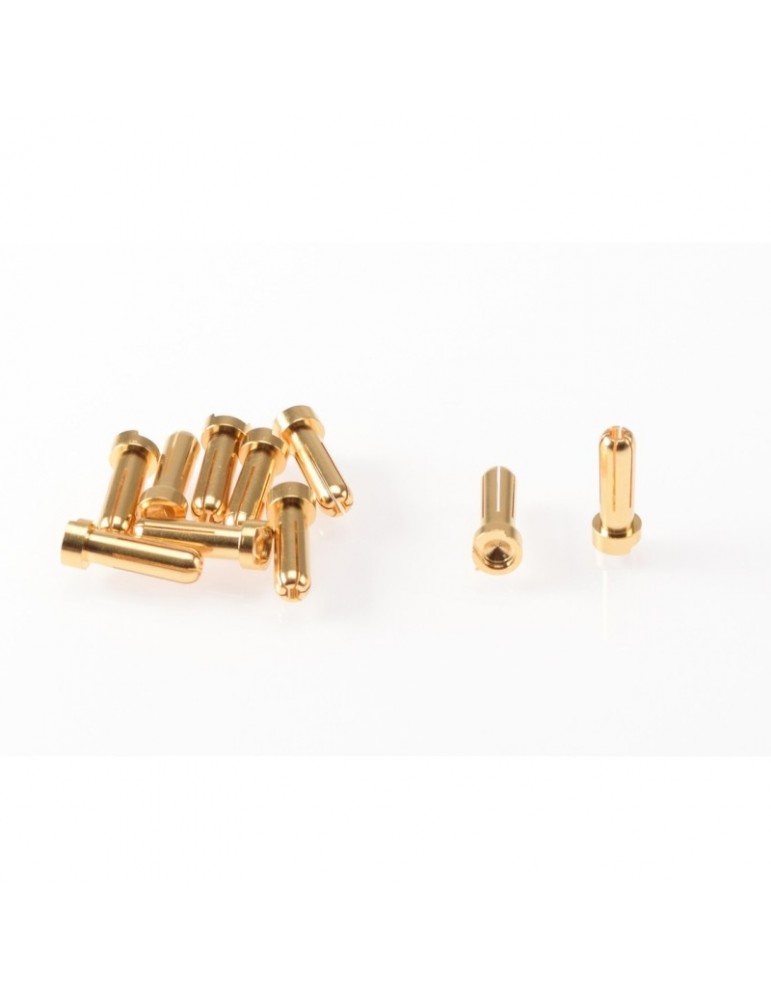5mm Gold Plug Male (10pcs)