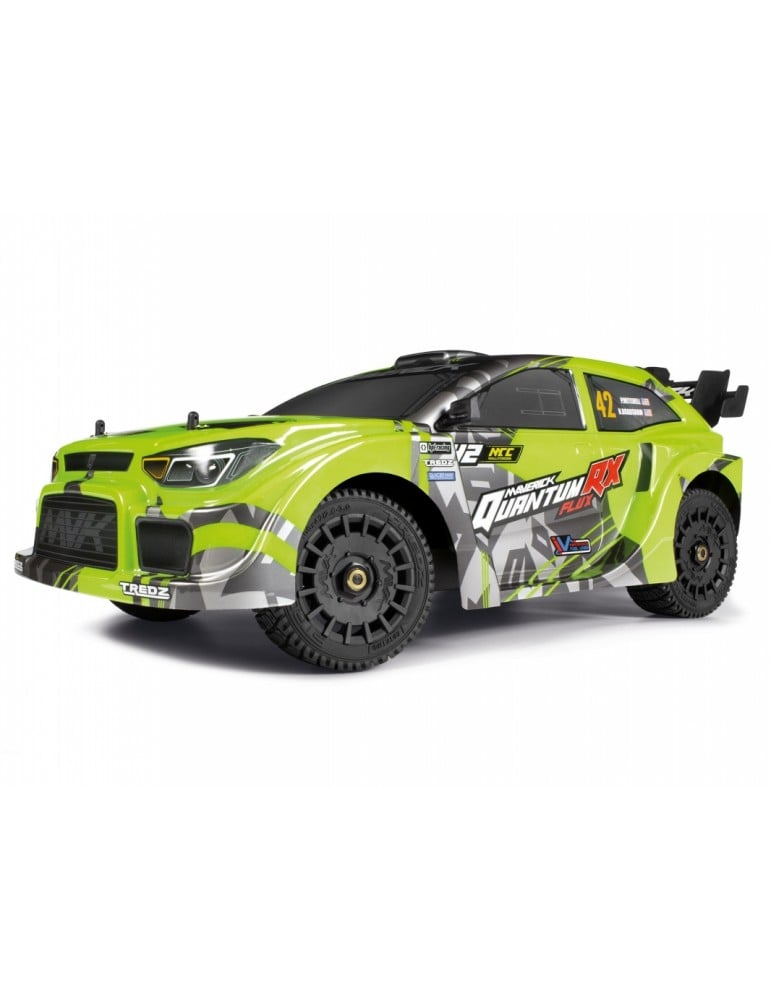 QuantumRX Flux 4S 1/8 4WD Rally Car - Fluoro Green