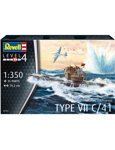 Revell German Submarine Type VII C/41 (1:350)
