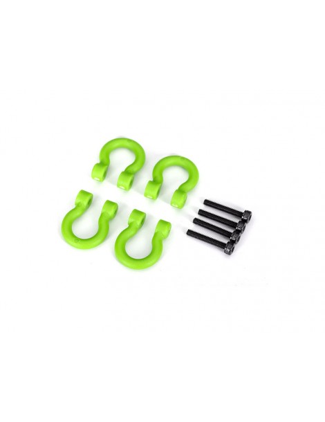 Bumper D-rings, green (front or rear)/ 2.0x12 CS (4)