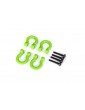 Bumper D-rings, green (front or rear)/ 2.0x12 CS (4)