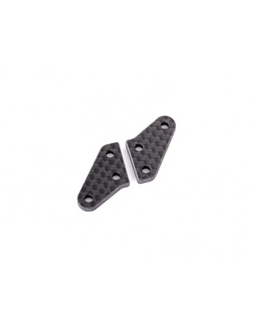 Steering block arms, carbon fiber (2) (fits 9635 series & 9637 series steering blocks)