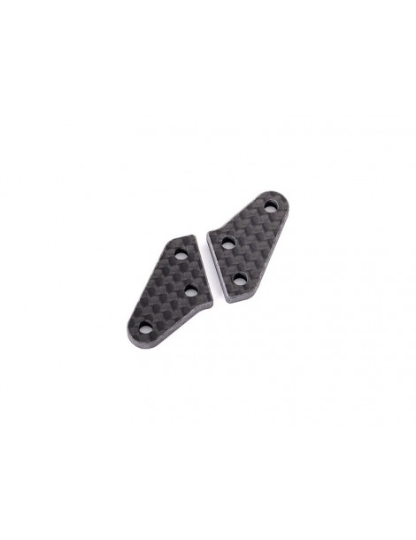 Steering block arms, carbon fiber (2) (fits 9635 series & 9637 series steering blocks)