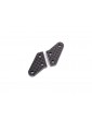 Steering block arms, carbon fiber (2) (fits 9635 series & 9637 series steering blocks)