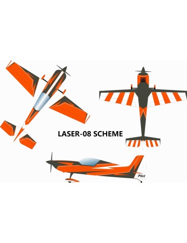 67" Laser 1702mm 35cc Orange-Gray