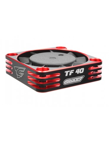 Ultra High Speed Cooling Fan TF-40 w/BEC connector - 40mm - Color Black - Red