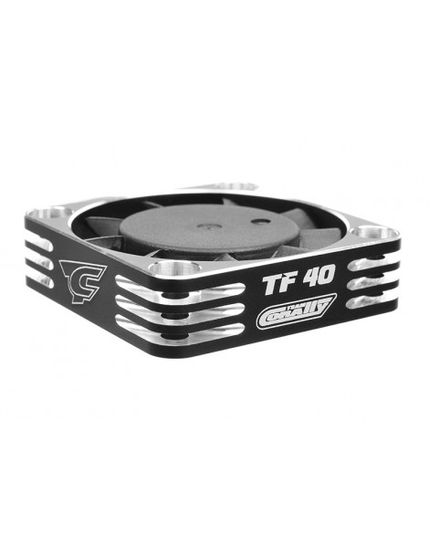 Ultra High Speed Cooling Fan TF-40 w/BEC connector - 40mm - Color Black - Silver