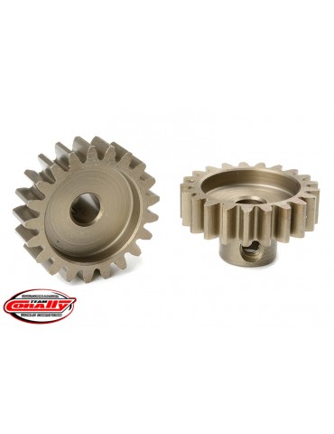 M1.0 Pinion - Short - Hardened Steel - 21 Teeth - Shaft Dia. 5,0mm