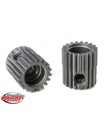 64 DP Pinion - Short - Hard Anodised AL7075 - 19 Teeth - Shaft Dia. 3.17mm