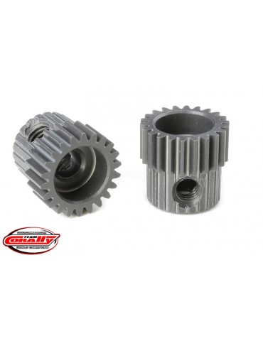 64 DP Pinion - Short - Hard Anodised AL7075 - 22 Teeth - Shaft Dia. 3.17mm