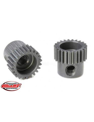 64 DP Pinion - Short - Hard Anodised AL7075 - 23 Teeth - Shaft Dia. 3.17mm