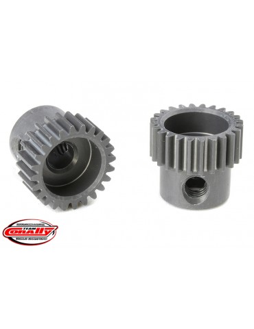 64 DP Pinion - Short - Hard Anodised AL7075 - 24 Teeth - Shaft Dia. 3.17mm