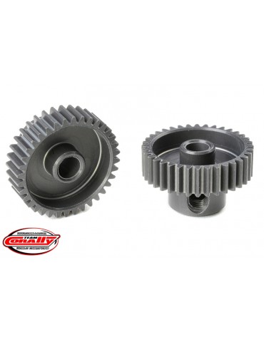 64 DP Pinion - Short - Hard Anodised AL7075 - 36 Teeth - Shaft Dia. 3.17mm