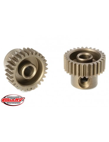 64DP Pinion - Short - Hardened Steel - 28 Teeth - Shaft Dia. 3.17mm