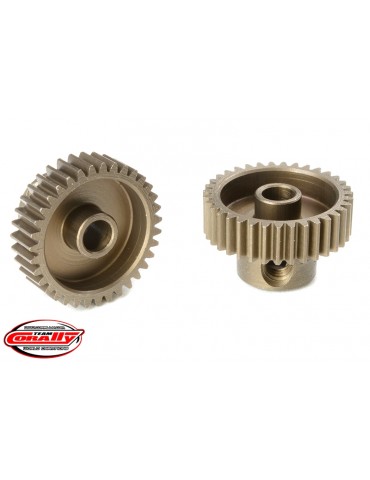 64DP Pinion - Short - Hardened Steel - 35 Teeth - Shaft Dia. 3.17mm